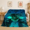 Retro Juice WRLD 999 Legende Rapper Star Flanelldecke Weiche Warme Überwurfdecke für Schlafzimmer Wohnzimmer Bett Reise Camping