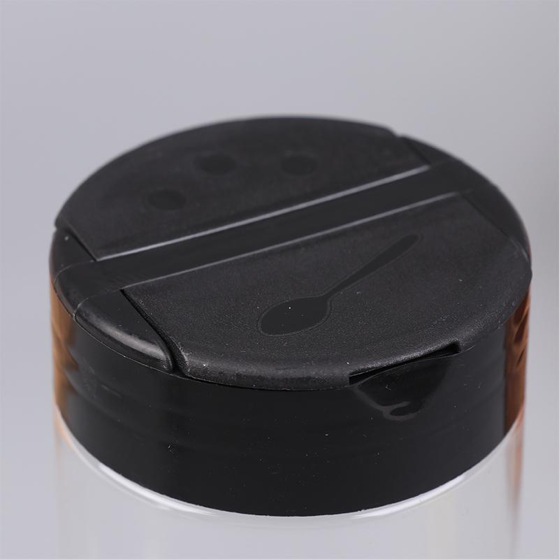 5/6 Pcs Durable Plastic Seasoning Jar, Portable Salt Cellar, Empty Pepper Shaker, Double Flip-Top Transparent Seasoning Jar