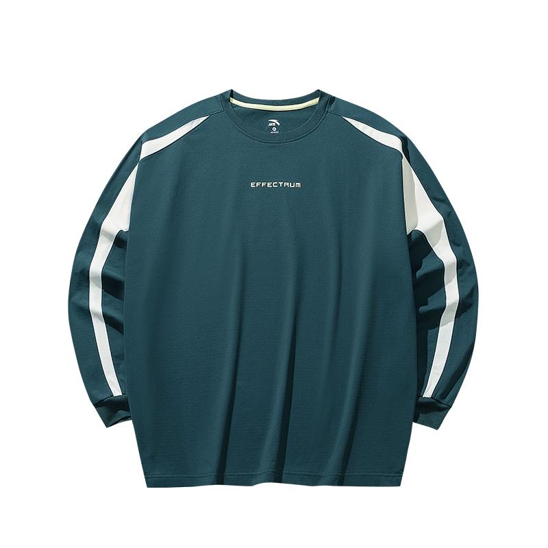 

Anta Basketball Series Color Block Letter Moisture Wicking Loose Fit Round Neck Long Sleeve T-Shirt Men Tops 972531402-2 3XL
