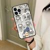 Yuru Camp Phone Case For IPhone 1716 15 14 13 Pro Max 11 12 Mini X Xs XR Black Silicone Cover