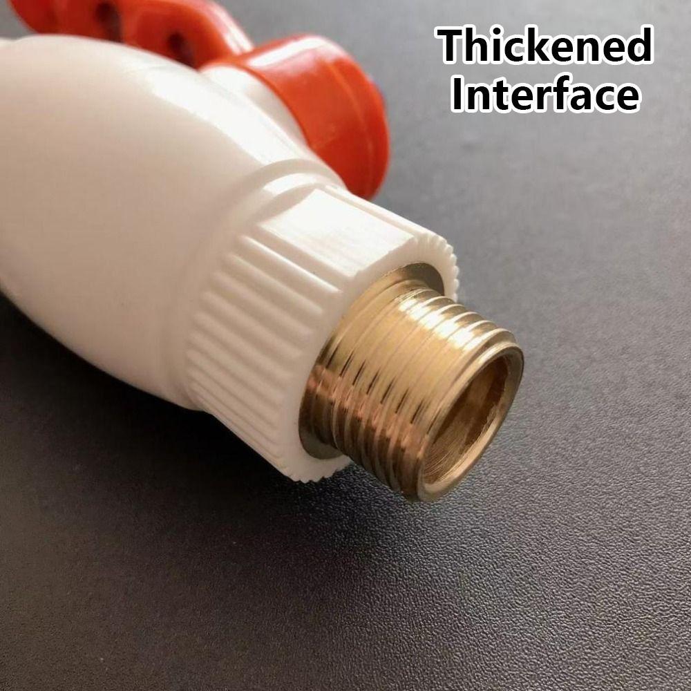 

1Pcs 1/2 20mm PPR Ball Valve Steel Core Direct Insertion Type Quick Connector Plastic Kitchen Faucet Water Pipe Fittings 240V