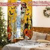 2pcs, 2D FLAT PRINTING Curtains (Without Rod) DinoHalloween Modern Fashionable Curtainments Durable Polyester Curtains