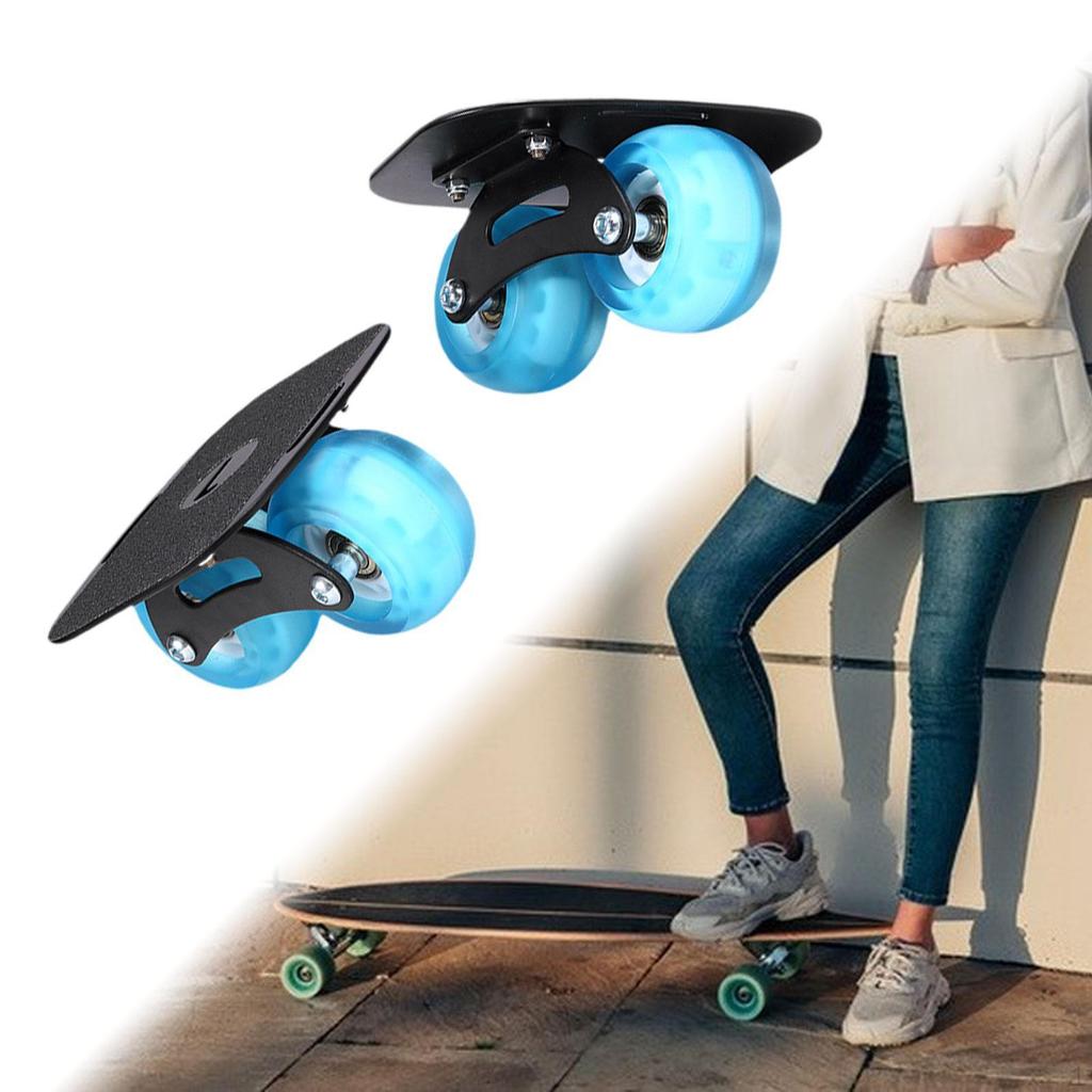 1 Paar Skateboards, Rutschfest, Tragbar, Modisch, Leichtes Geschenk Roller-Street-Skates mit Rädern