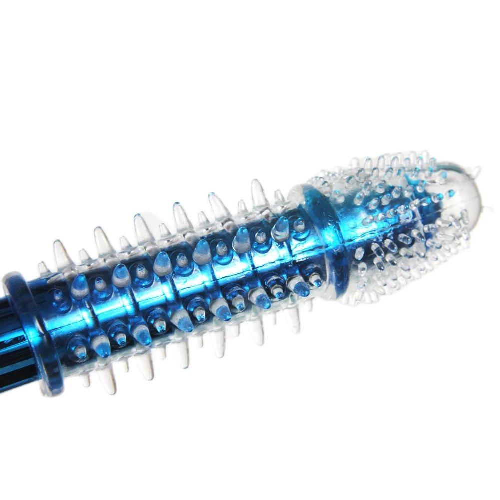 Dotted Textured Penis Sleeves Bold Extender Lasting Thorn Condom Elastic Penis Sleeve Clit Massage Delay CockRing Sheath for Man