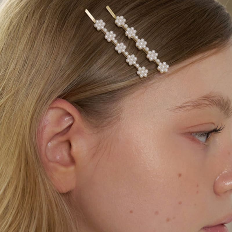 

FANTASTIC PLANET [2SET] flower pearl hair pin flower pearl hair pin