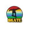 Crocs Rubber Badge Emblem Skater Patch "Skate" 574-08 OS