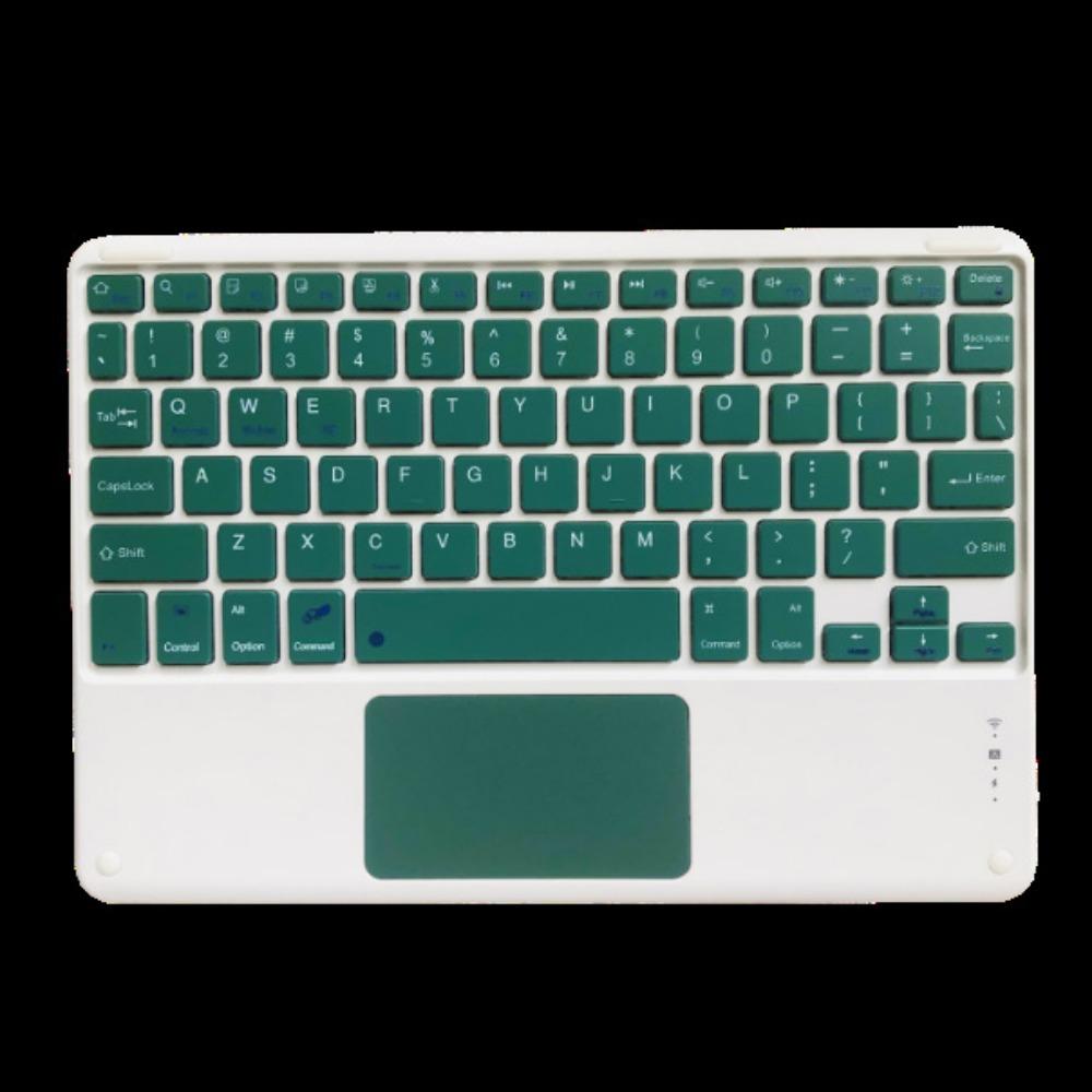 

Bluetooth-клавиатура для планшетов Huawei Xiaomi Lenovo Honor X7 Ultra Slim Wireless External Pad Keyboard темно-зеленого