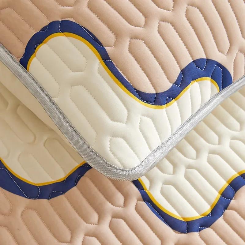 Summer New Thickened Latex Fitted Sheet Non-Slip Protective Bedspread Air Conditioner Three-Piece Set of Summer Sleeping Mat