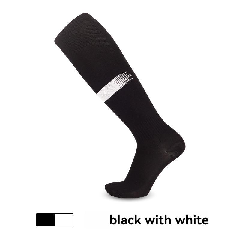 1 Pair Adults Kids Sports Soccer Socks Men Boy Knee High Breathable Towel Bottom Football Training Long Stocking Hockey Sock