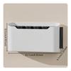 Trash Bag Holder, Cabinet Organizer, Press Kitchen Storage Box White Small 1pc