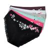 6 PZ/LOTTO Intimo Donna Mutandine di Cotone Vita media Fiori Stampa Pizzo Slip sexy Taglie forti Mutandine da donna per le donne