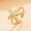 Trendy Marine Resort Style Starfish Ring - 18K Gold Plated Stainless Steel Jewelry
