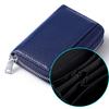 Multi-Compartment RFID Blocking Leather Coin Purse, Japanese Style Zipper Change Wallet with Card Slots, New Women Small Wallet