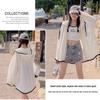 Women's Korean Style Hooded Sun Protection Jacket - Lightweight, Breathable, Long Sleeve, Loose Fit for Summer