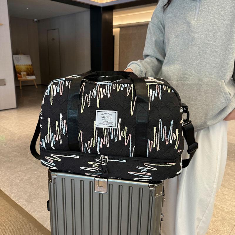 Independent shoe warehouse Oxford cloth travel bag large capacity trendy casual handbag new sports fitness bag women