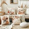 Fall Throw Pillow Covers Thankful Grateful Blessed Harvest Pumpkin Decorative Home Couch Sofa Living Room Bedroom Autumn Rustic