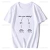 Funny Are You Happy Bachata Dancing Unisex Graphic Fashion New Cotton Short Sleeve Printed T Shirts ONeck Harajuku Streetwear