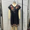 Summer New Short Sleeve A Line Vacation Casual Dresses Women Fashion Loose Waist Elegant Print Short Dress Women Vintage Slim Beach Ladies Dress 25881