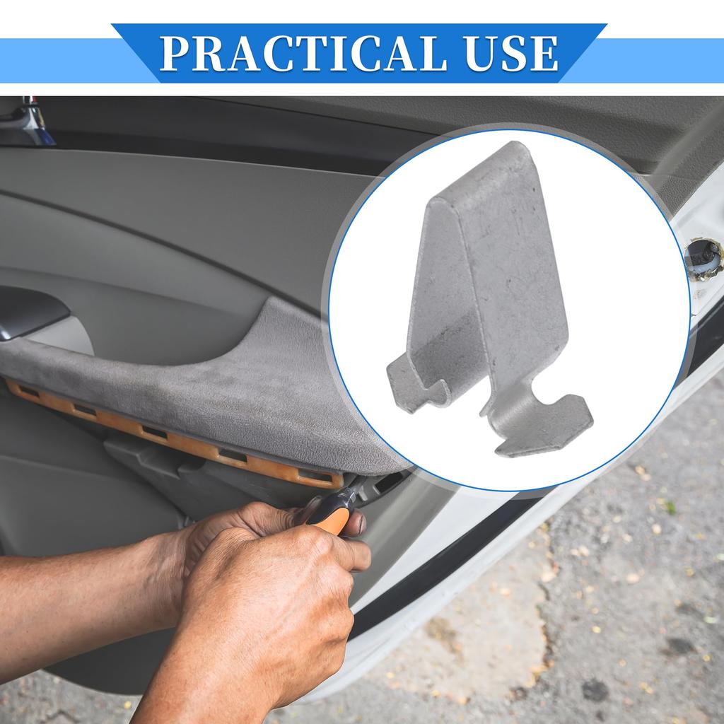 VekAuto 6pcs Durable Metal Silver Tone Interior Trim Mounting Bracket Clips for Volkswagen Passat 1998-2010