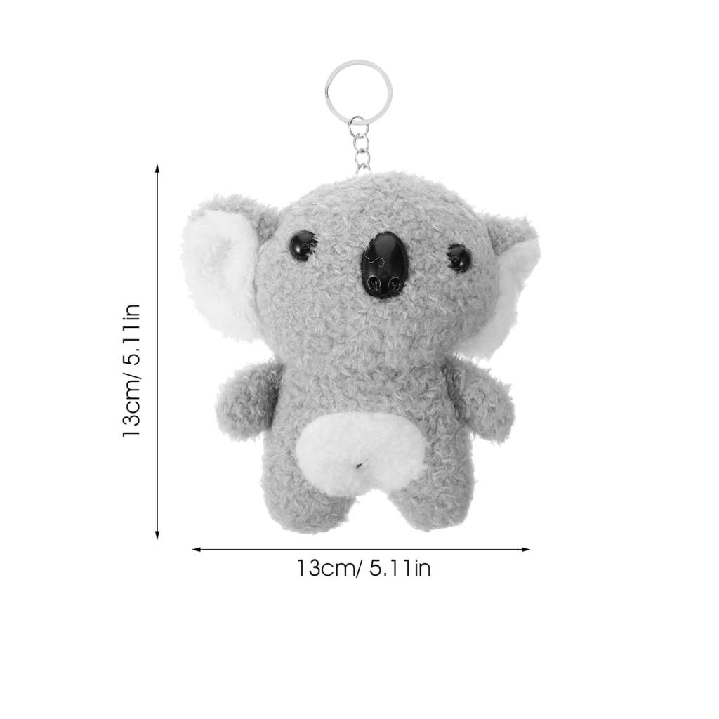 [PACKOVE] Koala Plush Toy, Soft Keychain, Plush Toy, Gray, Koala, Cartoon Animal, Key Ring, Kids, Bag, Wallet, Backpack, Handbag