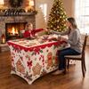 Reusable Table Cover Rectangular Protector 6FT 8FT Cover 4FT Christmas Stretch Gingerbread House Milk Silk