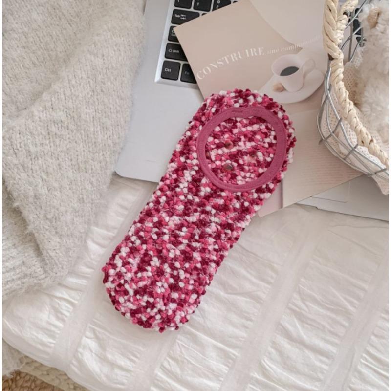 Autumn and Winter Dot-yarn Shallow-mouthed Women's Socks, Anti-slip, Thickened and Warm Home Yoga Socks, Large-sized Floor Socks