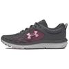 Charged Assert 10 Cushioning Low Top Running Shoes Women's Gray Pink 3026179-108