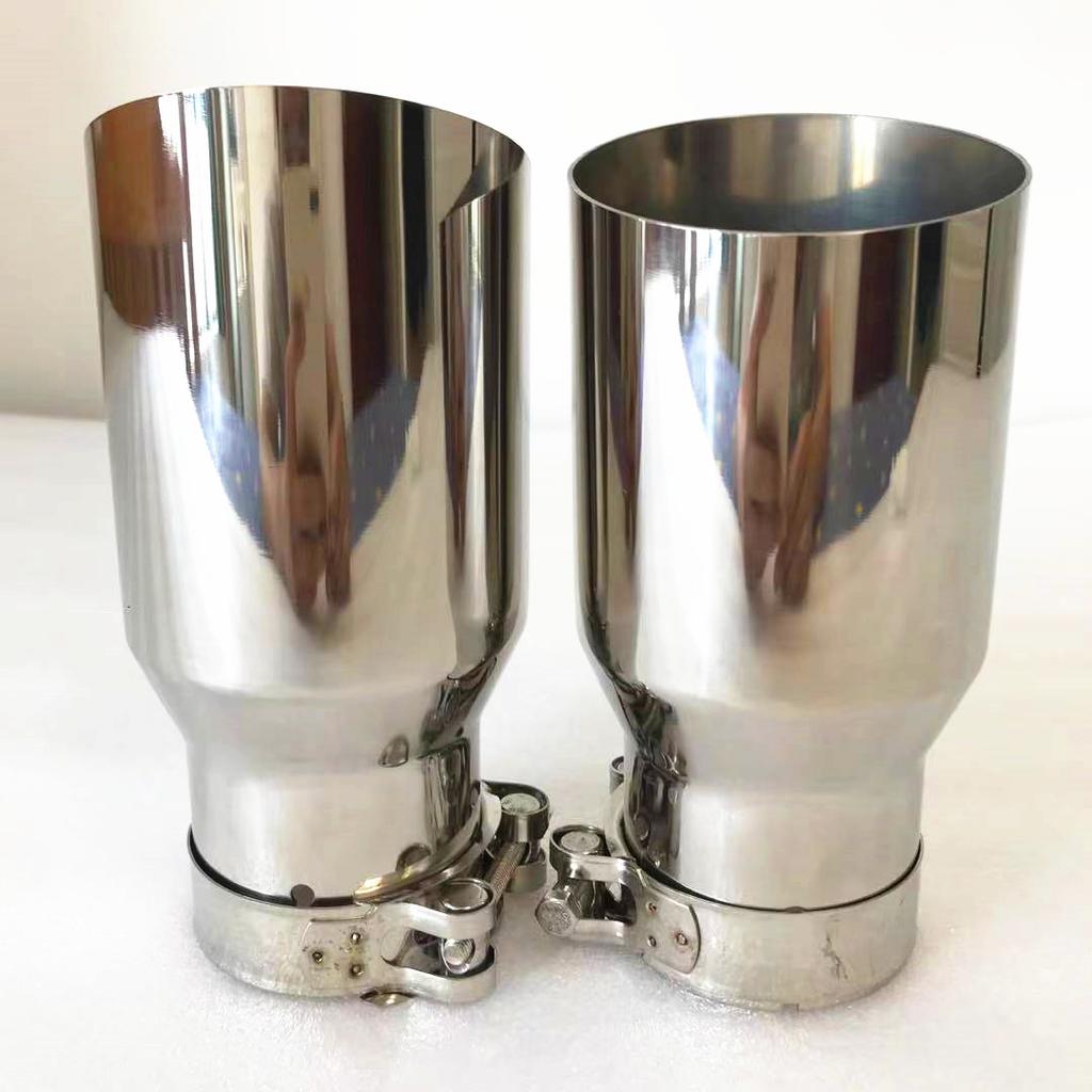 1PCS 304 Stainless Steel Universal Automobile Exhaust Pipe Muffler Car Accessorie Modification X