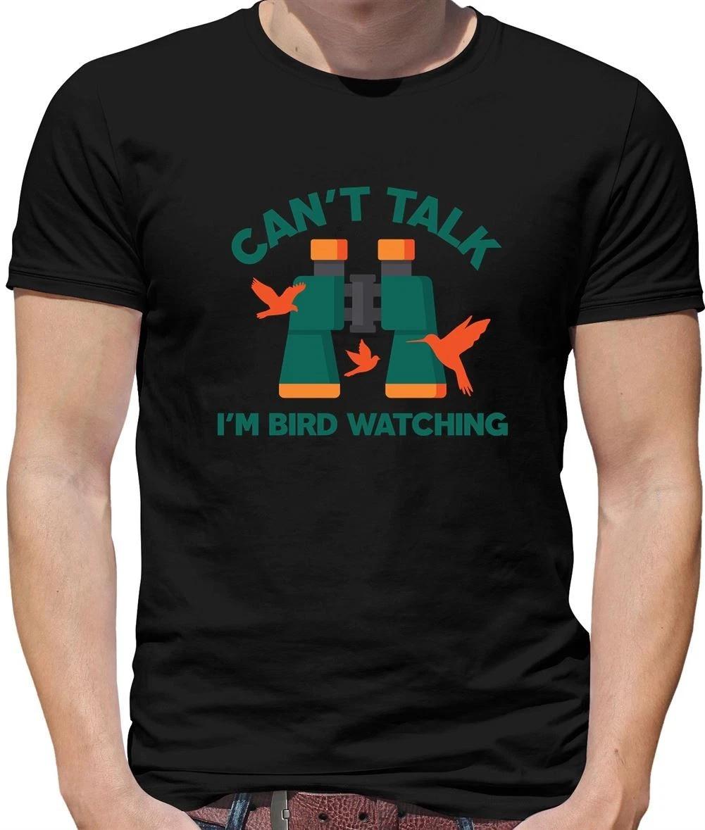 Can T Talk I m Bird Watching - Mens T-Shirt - Watcher Birds Funny Bluetit XL