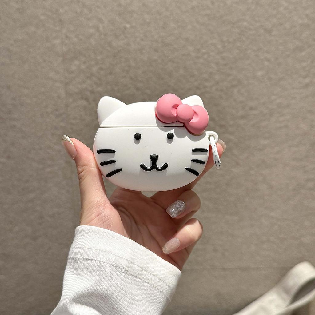 Cute Self-deprecating Bear KT Cat AirPods Pro Apple Bluetooth Headset Case 1/1/1 Generation Cartoon Case