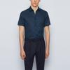 HUGO BOSS Shirts Men's Dark Blue Lapel Moderate 50454658-402