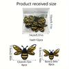 12pcs/set Artistic PVC Wall Decal, 3D Bee Mural, Self-adhesive Wall Art Sticker For Bedroom, Entryway, Living Room, Office,Porch