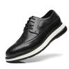 High End British Style Office Business Dress Shoes Men's Casual Leather Thick Soled Simple Walking Shoes Fashion Oxford Shoes