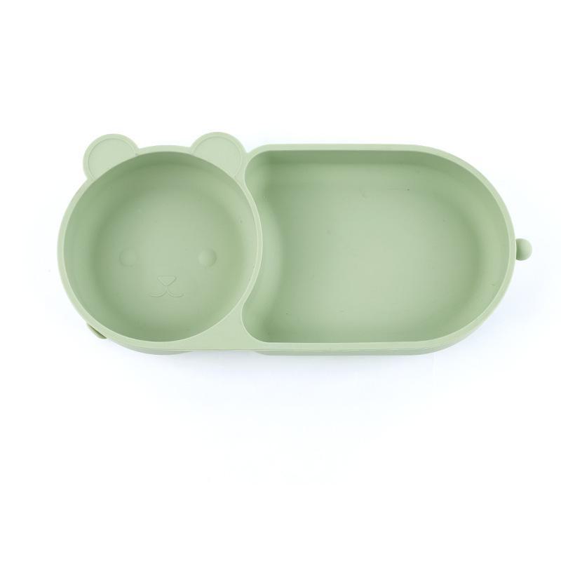 

Трансграничный силиконовый набор для кормления детей: Интегрированная тарелка и миска Bear