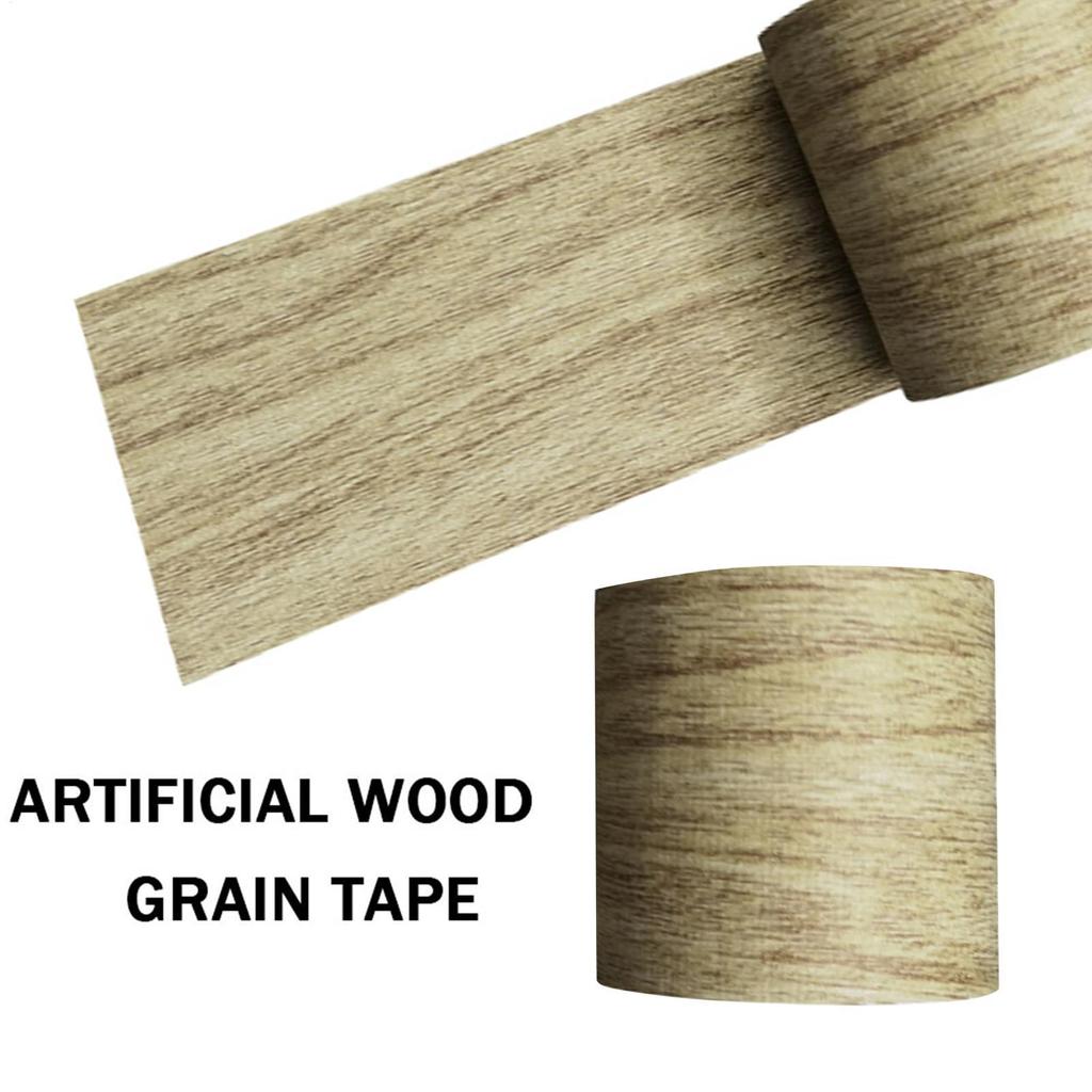 2.2X15" Wood Grain Repair Tape Self-Adhesive Renovation Sticker for Kitchen Cabinet Counter Bookshelf Mirror Furniture Restore