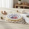 29x29cm DIY Cotton Embroidery Kit Handmade Pre-Printed Pattern Needlework Independence Day Hand Stitch Kit for Craft Lover Gift