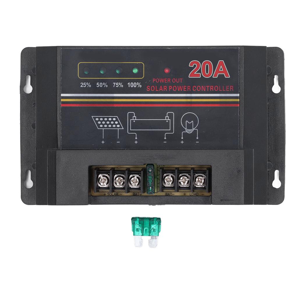 Solar Charge Discharge Controller High Speed CPU Microprocessor Multiple Protections Data Transmission 12V Solar