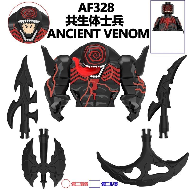 

Мини-модель персонажей Disney из строительных блоков Marvel Веном Сборная мобильная кукла Карнаж Симбиотическая кукла-экшен Подарок на день рождения