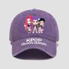Demon Hunter Girls' Printed Baseball Cap, Retro Baseball Cap, Casual Cotton Sports Washed Cap