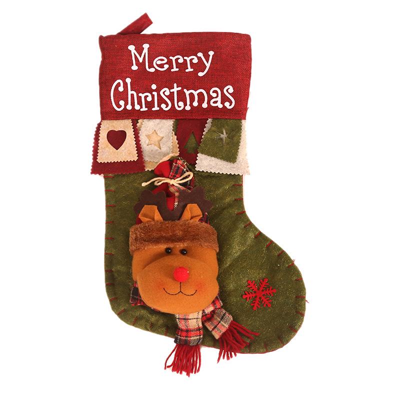New Christmas Decorations, Creative Cartoon Santa Christmas Stockings, Gift Bags