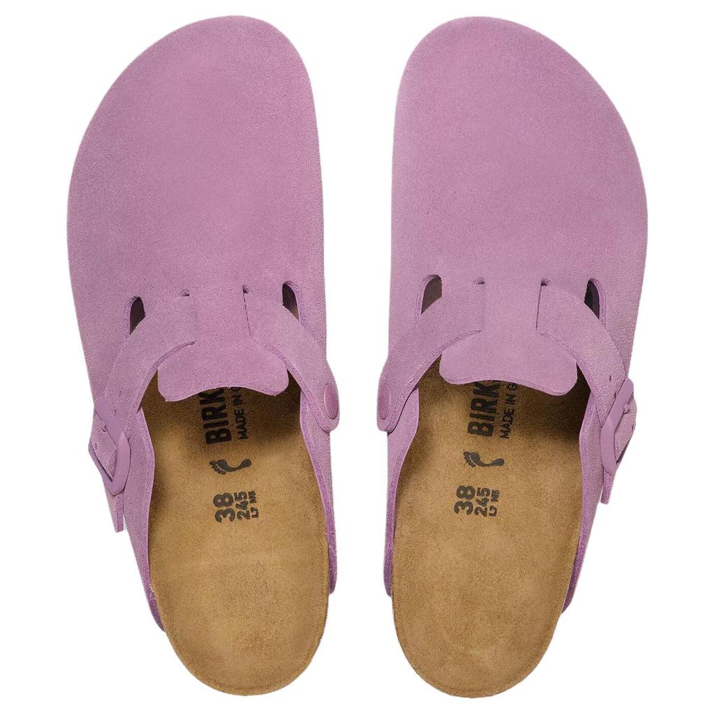 Birkenstock Boston EVA Abrasion Resistant Closed Toe Slippers Unisex Purple Regular Loose Fit 1030626