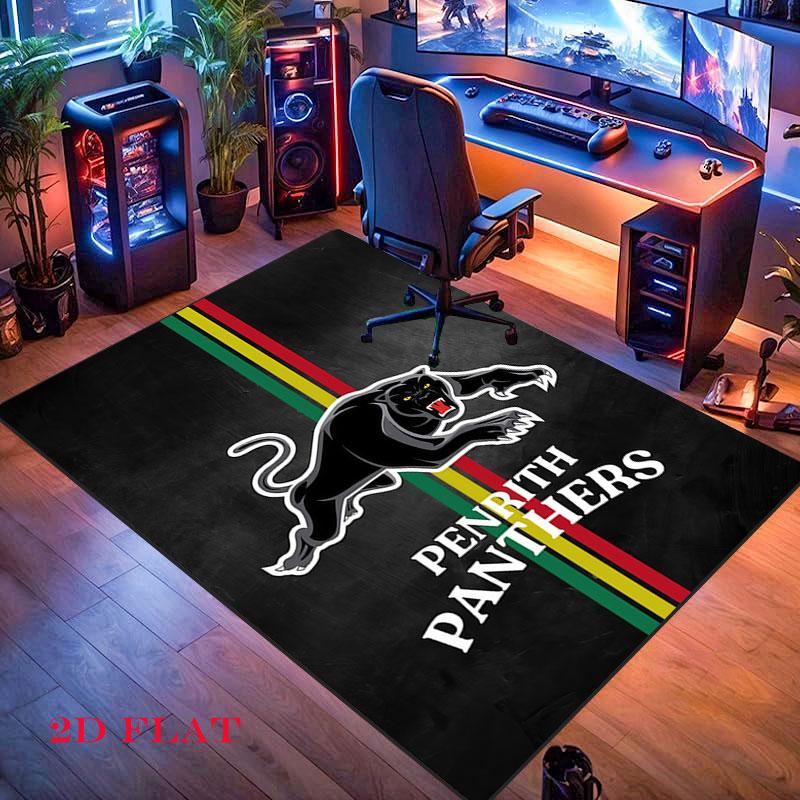 True Penrith Panthers Carpet Rug for Living Room Bedroom Home Sofa Decoration,Kids play Nonslip Floor Mat