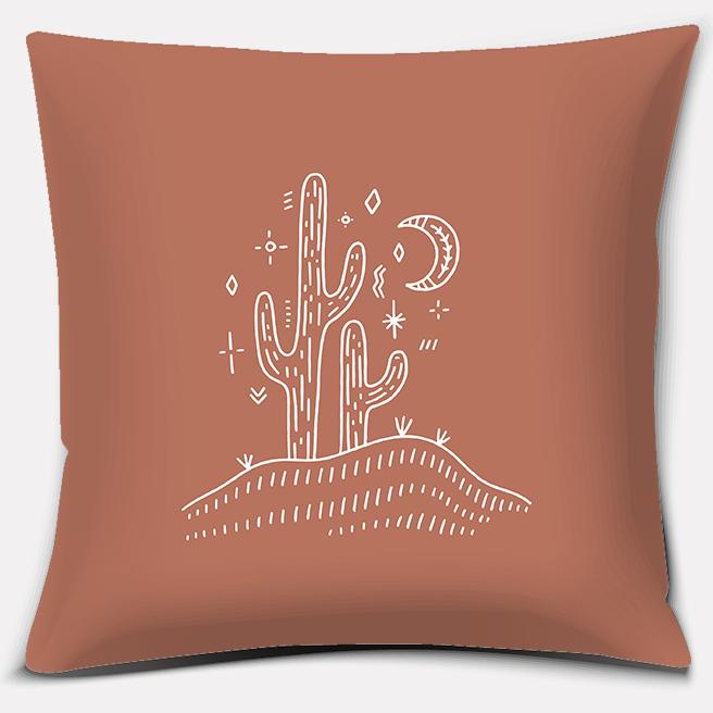 Warm Color Geometry Series Pillow Home Office Decoration Pillow Bedroom Sofa Car Cushion Cover