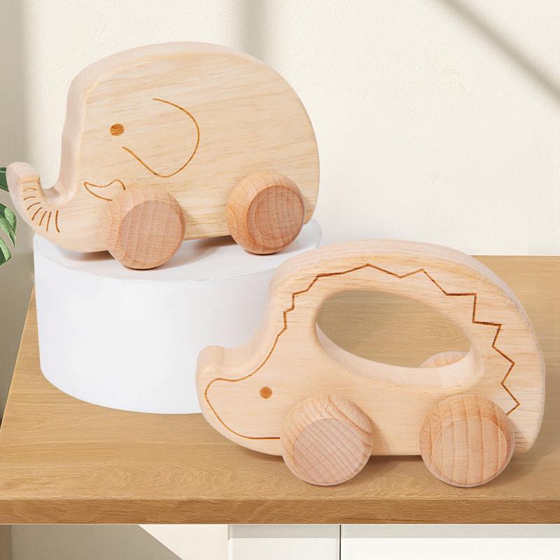 Baby Wooden Push Car Educational Toy For Infants And Toddlers