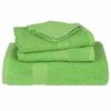 VidaXL Serviettes de bain 4pcs vert pomme 100x150cm 360g/m² 100% coton 137029