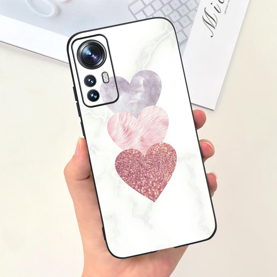 For Xiaomi Mi 12 Lite 5G Case Cute Fashion Cartoon Cover Soft Silicone Phone Case For Xiaomi Mi 12 12X Mi12 Pro 5G Fundas Bumper
