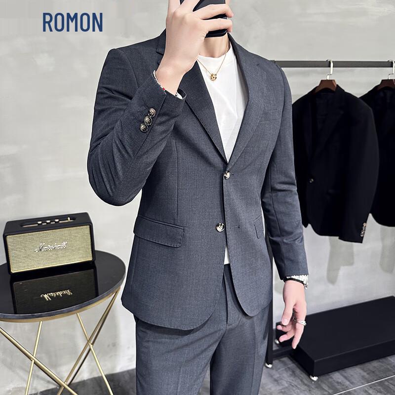 ROMON Мужской деловой и свадебный костюм L