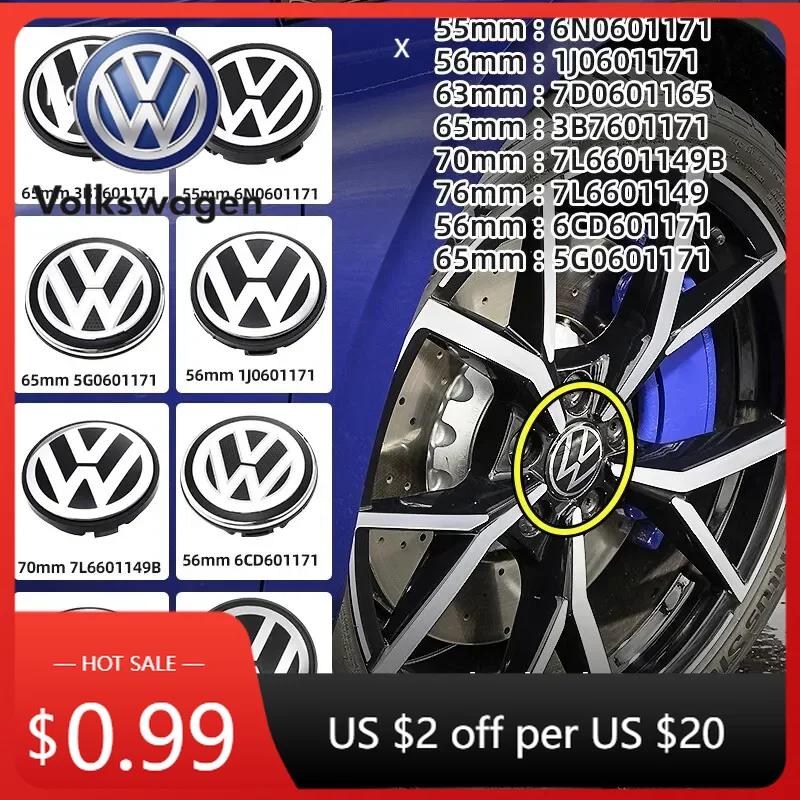 For VOLKSWAGEN VW 4PCS 56mm 65mm 66mm For Volkswagen VW Original Hubcaps Car Wheel Center Covers Decoration Badge Auto Hub Caps