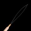 5pcs/set Professional Threader Pulling Needle Wooden Handle Hair Extensions Loop  for Human Hair