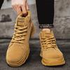 Martin boots men's autumn platform fashion tooling boots lace-up high-top short boots retro outdoor hiking men's shoes